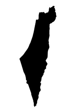 Vector map of Israel
