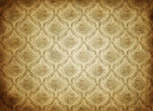 old dirty and grungy wallpaper background