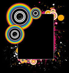 An abstract rainbow background design