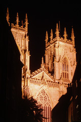 Upright view of York Minster at night - 10010702