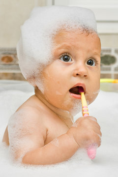 Learning how to brush my teeth