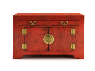 bureau 3d rendering on white background