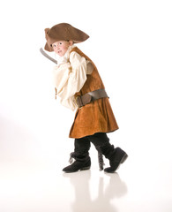 Little girl ready to go trick or treating