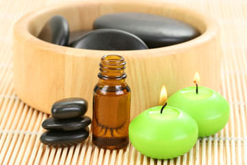 Obraz na płótnie Canvas spa and wellness - massage accesories