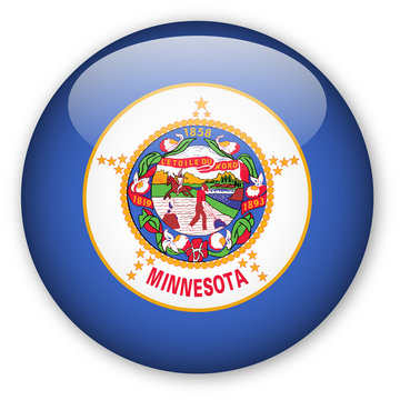 Minnesota State Flag Button