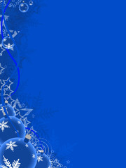 Christmas Ball on red background