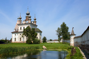 Orthodox church on a landscape.