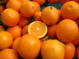Orangen  auf dem Markt
