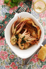 Moscardini in salsa piccante Secondi pesce - Ricetta Veneta