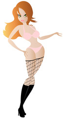 mädchen sexy cartoon