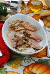 Triglie con le acciughe - Secondi di pesce - Ricetta Toscana