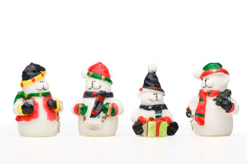 New Year's and Christmas decoration on a white background