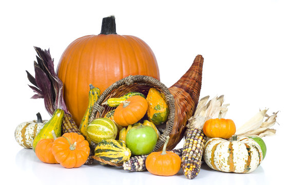 A harvest, autumn or thankgiving conucopia