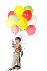 Fototapeta na wymiar Balloon Baby