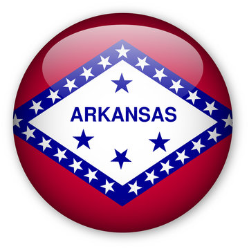 Arkansas state flag button