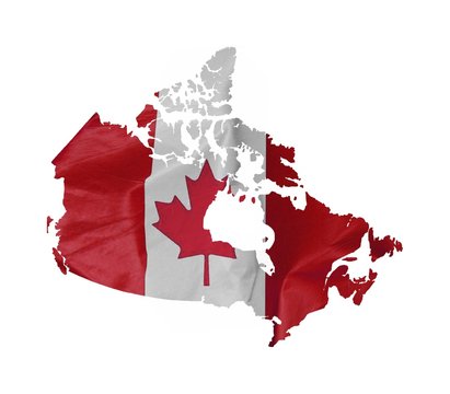 Drapeau carte canadien