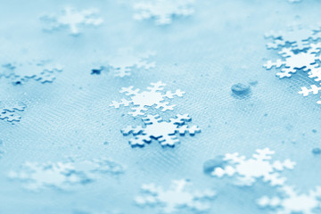 Obraz premium snowflakes macro close up christmas background