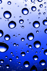 Fantastic blue drops, may be used as background..