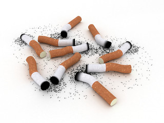 Used cigarettes