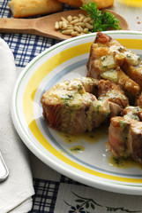 Palombo ai pinoli - Secondi di pesce - Ricette Toscana