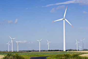 Windradpark an der Nordsee