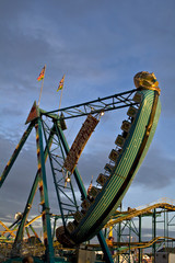 Swinging boat ride at the fair