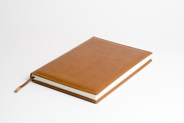 open book with white sheets isolated over white