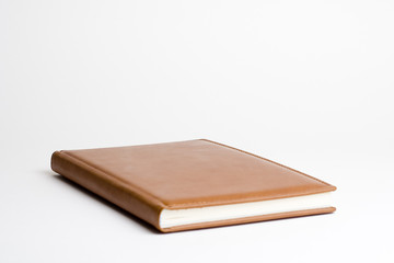 open book with white sheets isolated over white