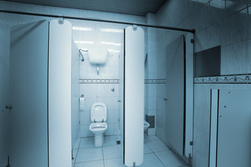 toilet in a public restroom