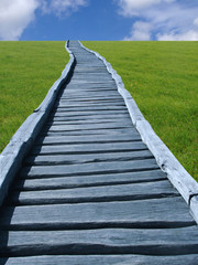 Fototapeta premium wooden walkway