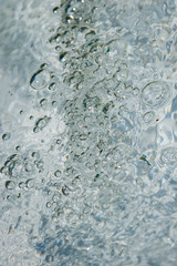 clear water background with bubbles