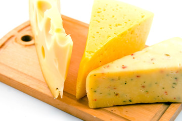 cheese isolated on a white background