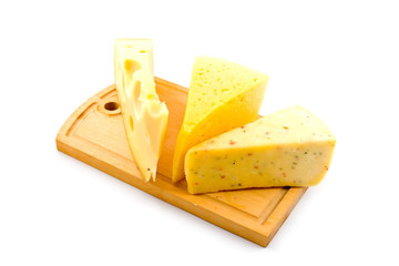 cheese isolated on a white background