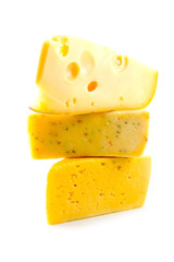 cheese isolated on a white background