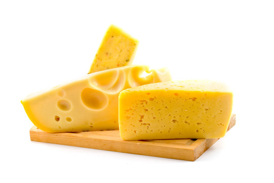 cheese isolated on a white background