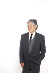 Japanese senior businessman