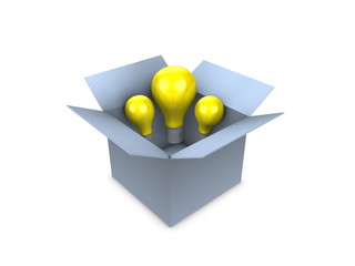 3d image, conceptual idea box