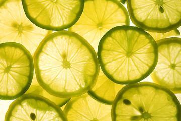 slices of lemon and lime