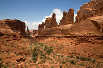 Fototapeta premium Die Park Avenue im Arches National Park in Utah
