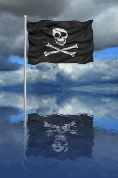 Pirate Flag Reflection