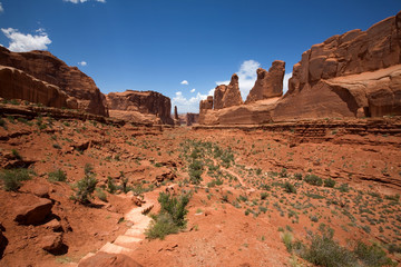 Fototapeta premium Die Park Avenue im Arches National Park in Utah
