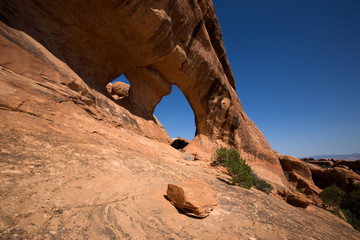 Der Partition Arch im Arches National Park in Utah
