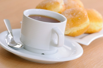 donuts with tea