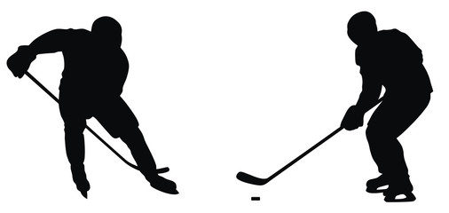 Naklejka premium Hockey players
