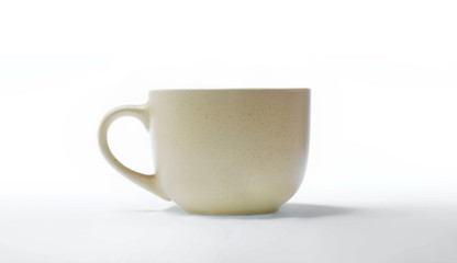 Cup or pan ,isolated on white background