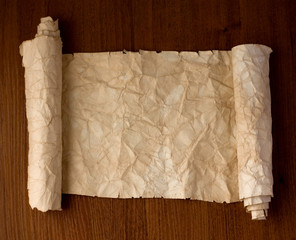 Roll of an ancient paper