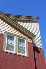 Modern apartment style housing with a rustic appeal.