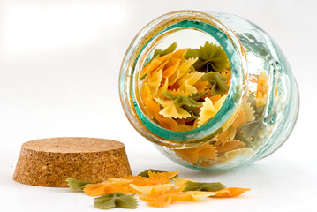 pasta - lacitos de colores