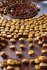 Delicious grilled chestnut
