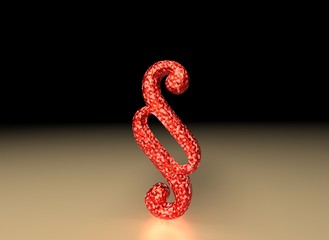 Rotes Paragraphenzeichen